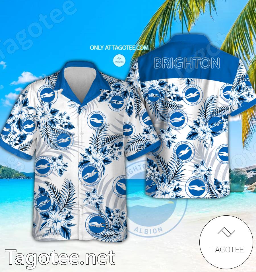 Brighton Logo Hawaiian Shirt And Shorts - BiShop