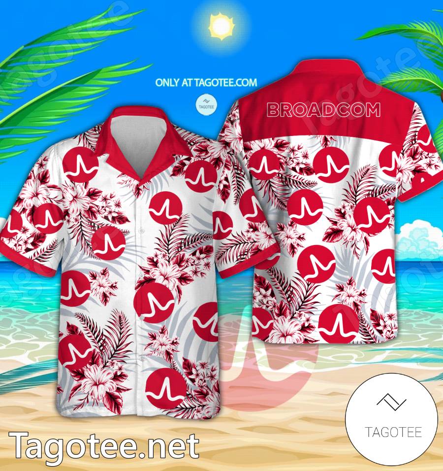 Broadcom Logo Hawaiian Shirt And Shorts - EmonShop