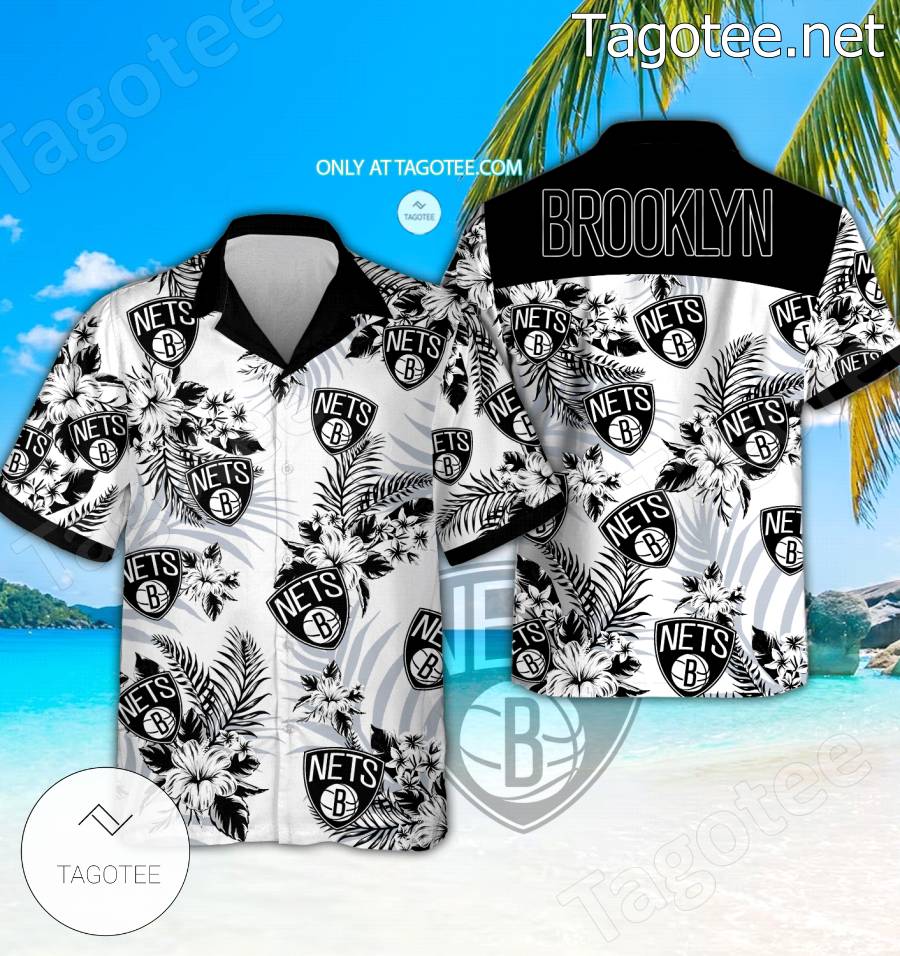 Brooklyn Nets Logo Hawaiian Shirt And Shorts - EmonShop