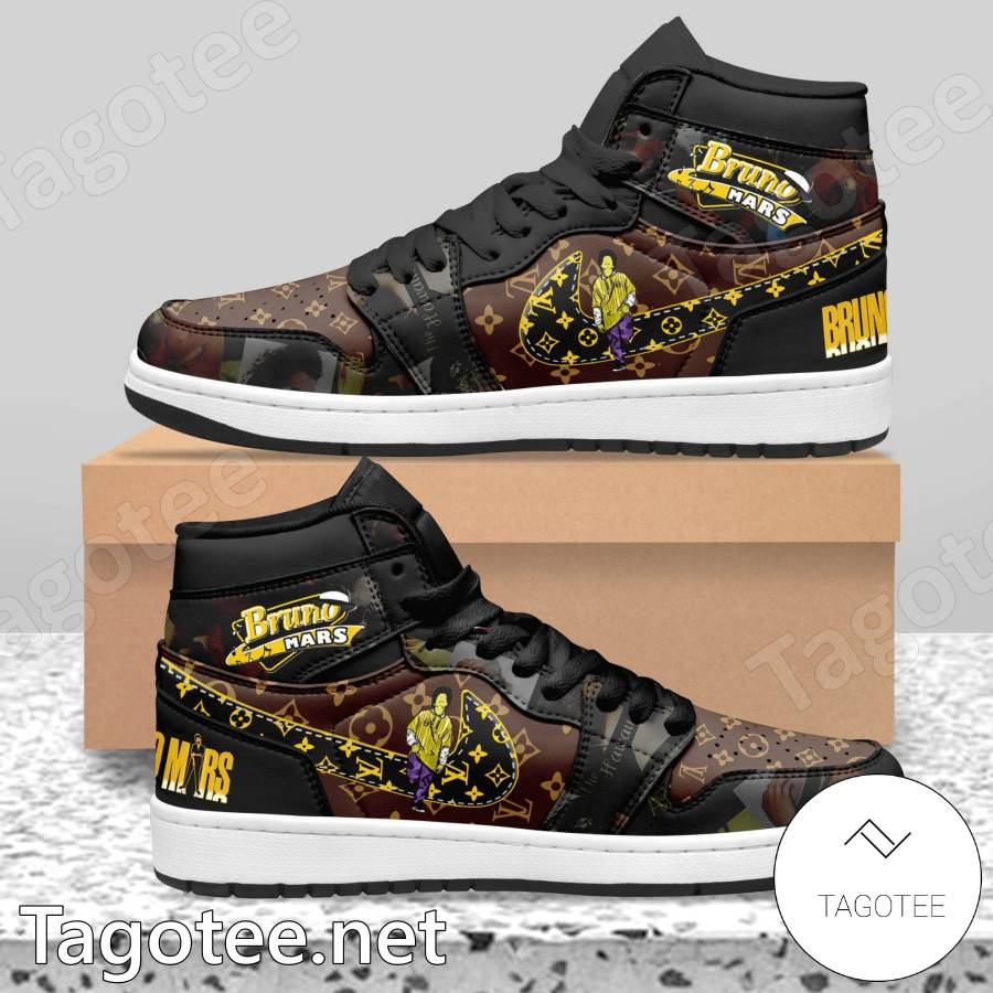 Bruno Mars Louis Vuitton Air Jordan High Top Shoes a