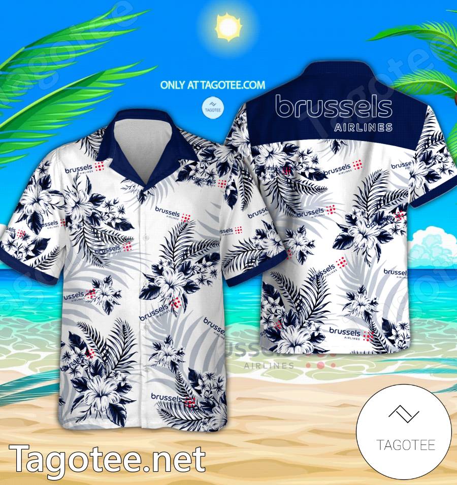 Brussels Airlines Logo Hawaiian Shirt And Shorts - EmonShop