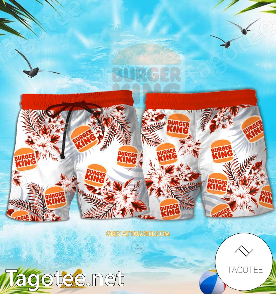 Burger King Logo Hawaiian Shirt And Shorts - EmonShop a