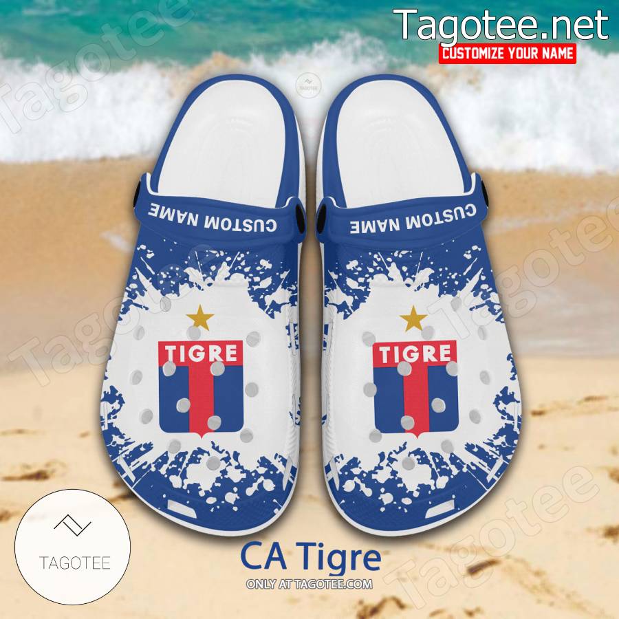 CA Tigre Logo Custom Crocs Clogs - BiShop a