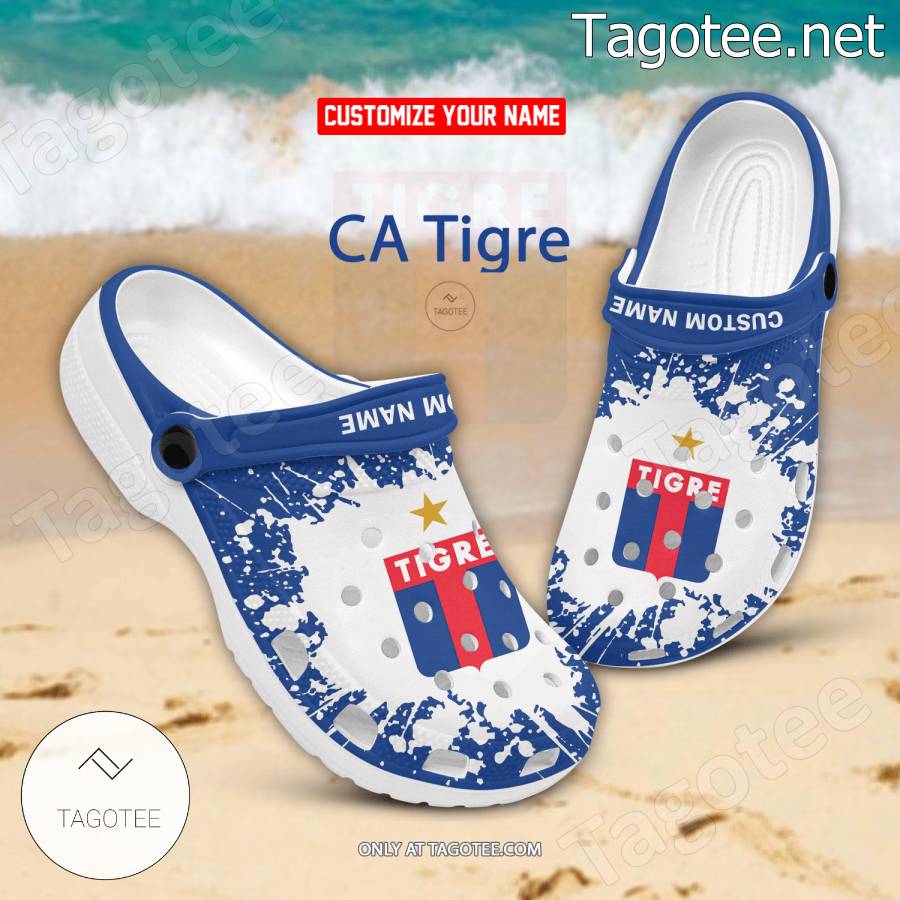 CA Tigre Logo Custom Crocs Clogs - BiShop