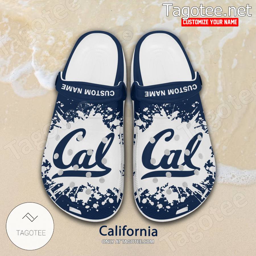 California Logo Custom Crocs Clogs - BiShop a