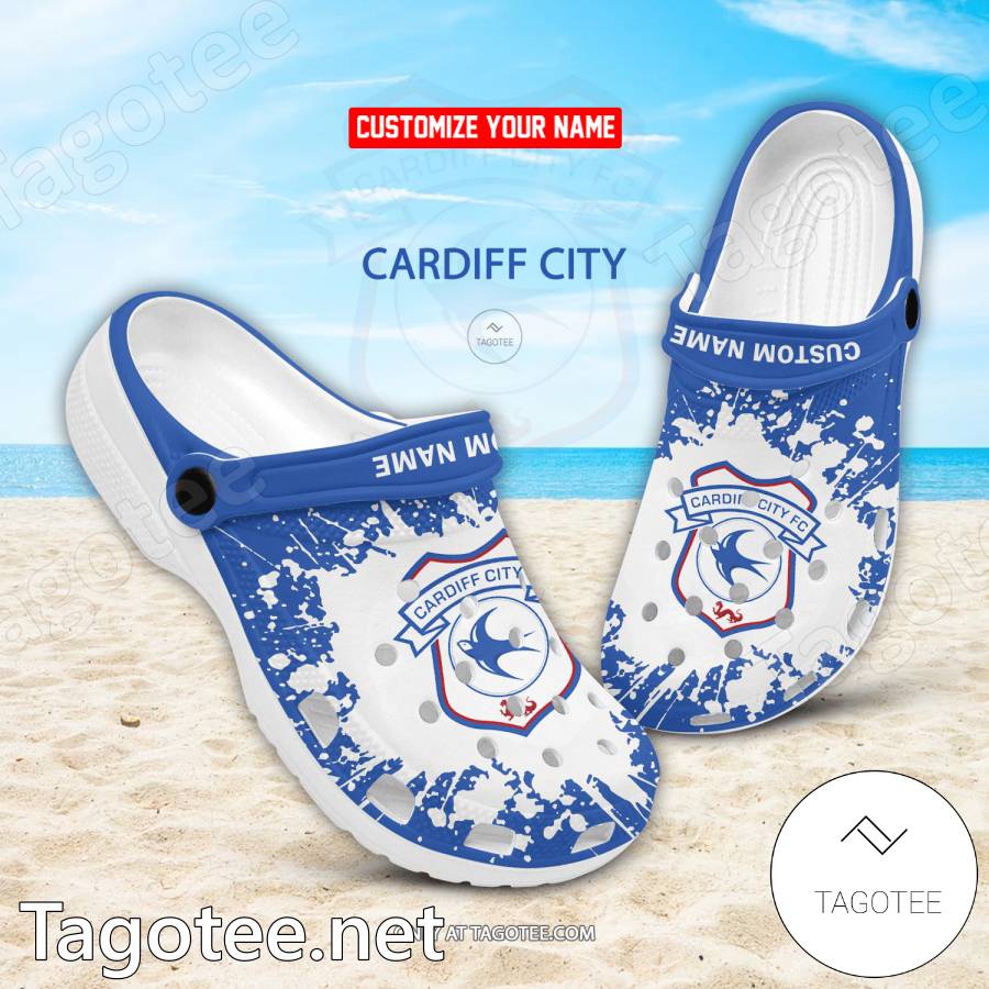 Cardiff City Custom Crocs Clogs - BiShop