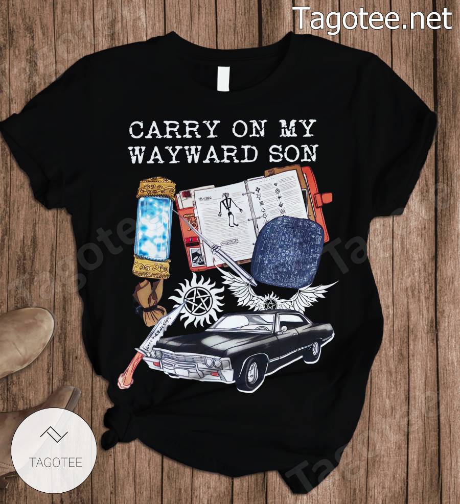 Carry On My Wayward Son Pajamas Set a