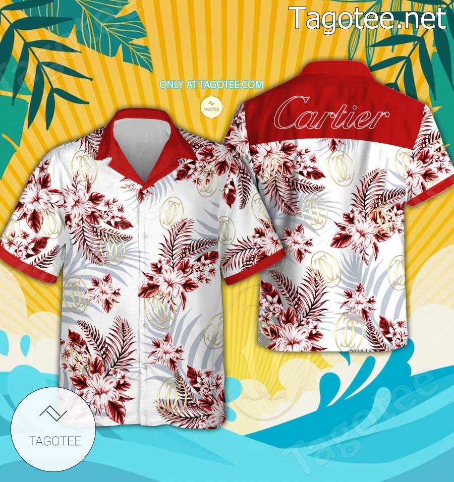 Cartier Logo Hawaiian Shirt And Shorts - EmonShop