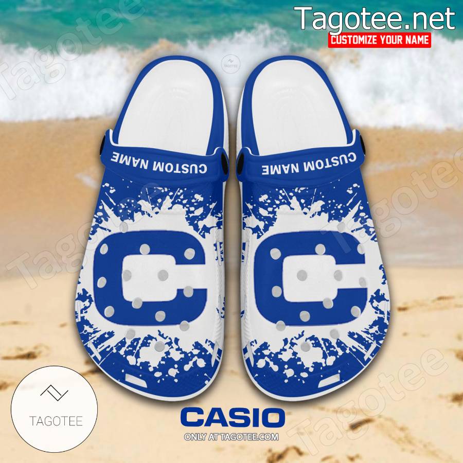 Casio Watch Logo Crocs Clogs - BiShop a