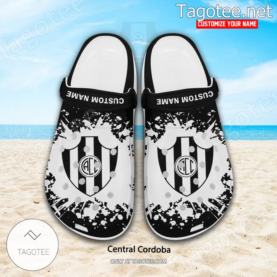 Central Cordoba Logo Custom Crocs Clogs - BiShop a