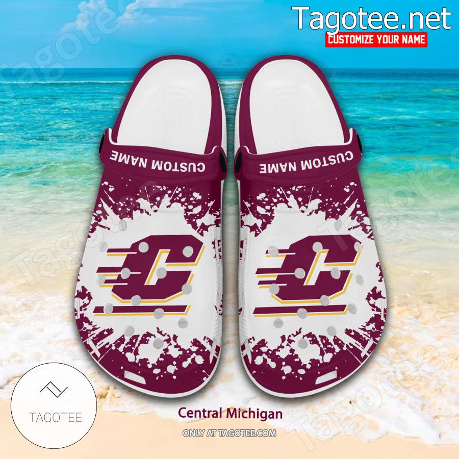 Central Michigan Logo Custom Crocs Clogs - BiShop a