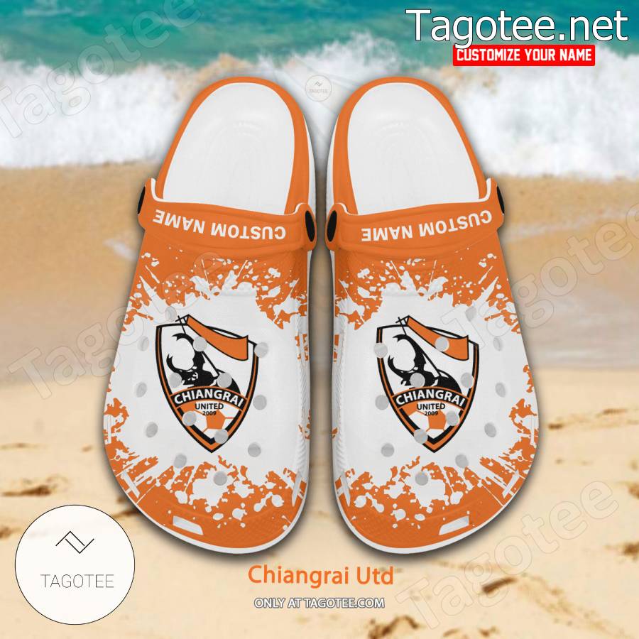 Chiangrai Utd Logo Custom Crocs Clogs - BiShop a