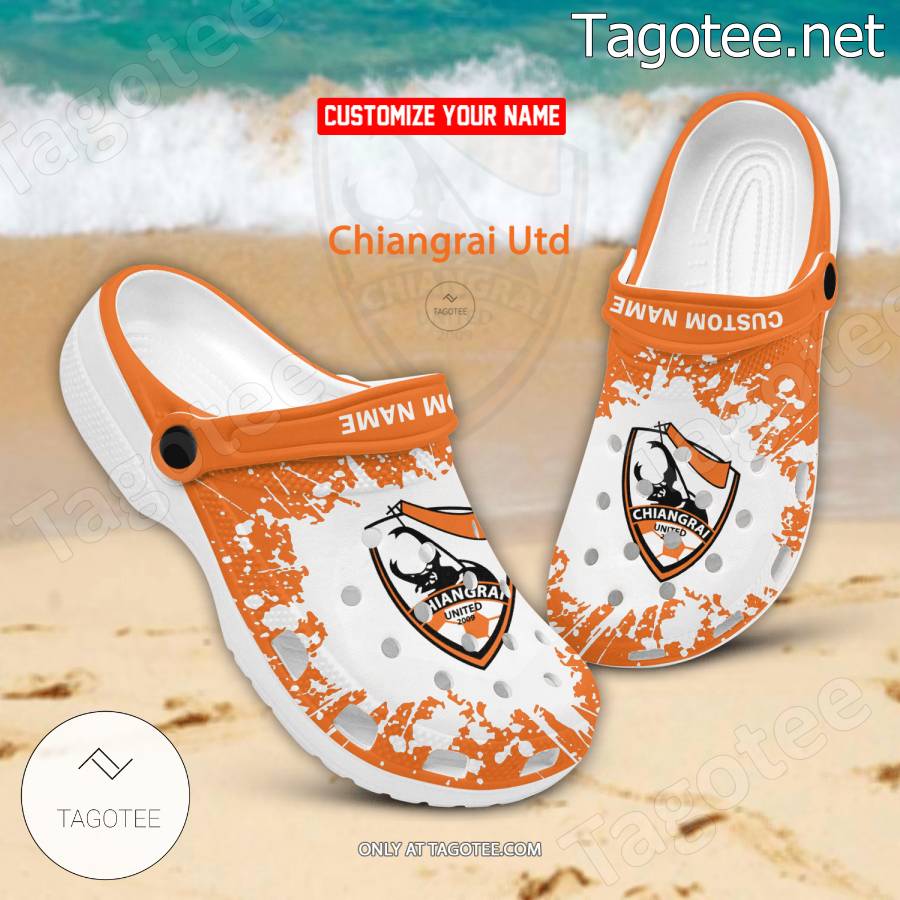 Chiangrai Utd Logo Custom Crocs Clogs - BiShop