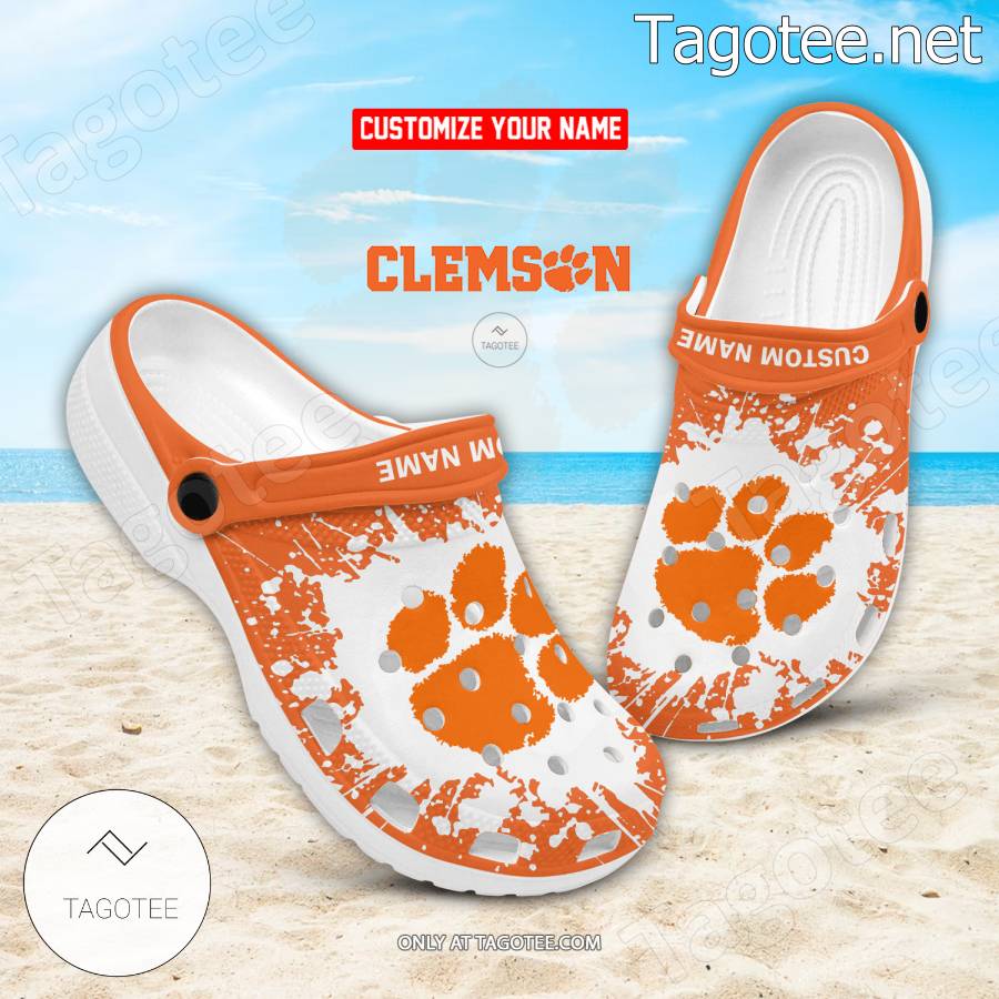 Clemson Logo Custom Crocs Clogs - BiShop