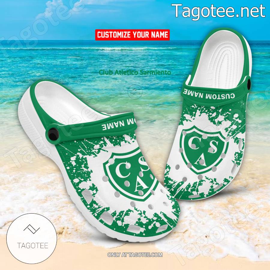 Club Atletico Sarmiento Logo Custom Crocs Clogs - BiShop