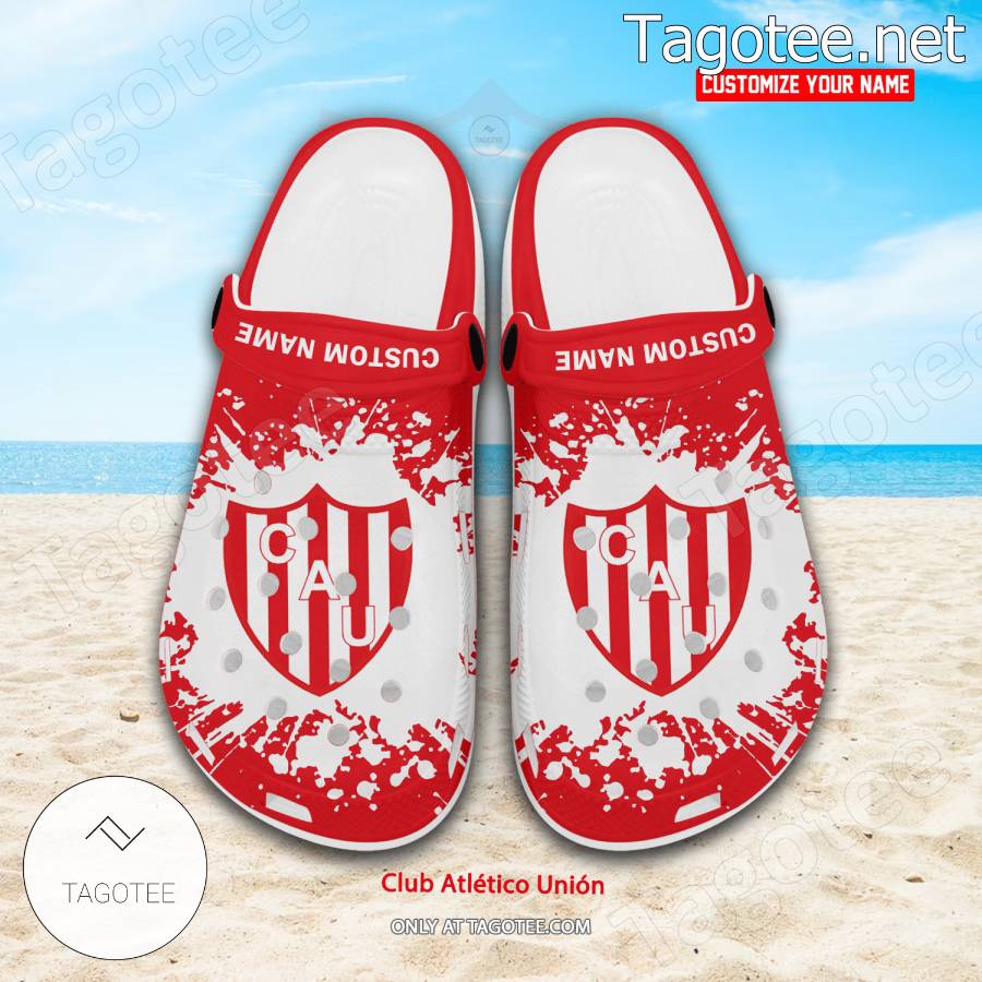 Club Atlético Unión Logo Custom Crocs Clogs - BiShop a