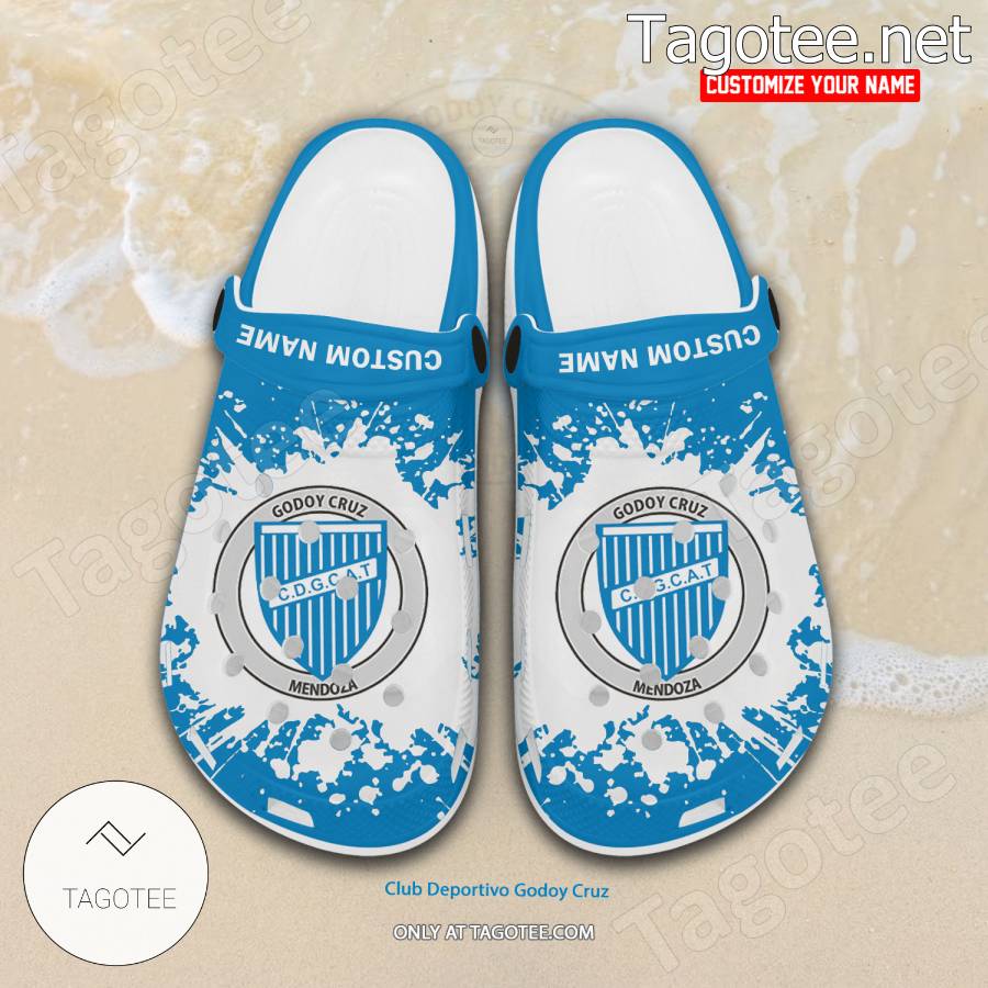 Club Deportivo Godoy Cruz Logo Custom Crocs Clogs - BiShop a