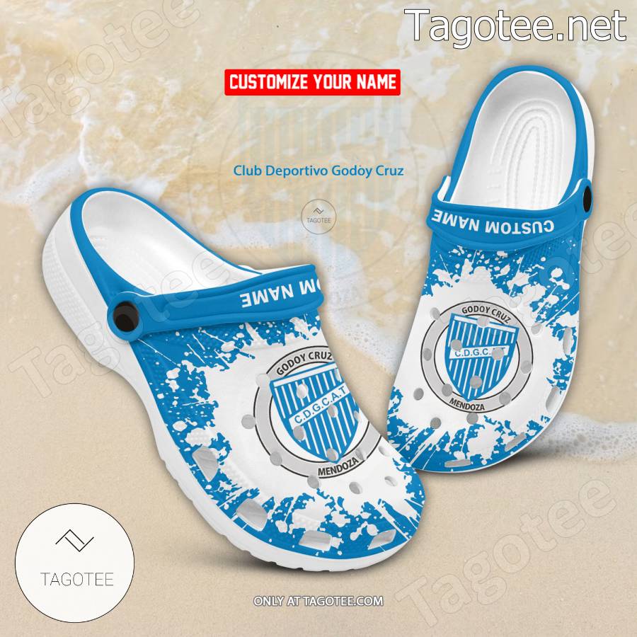 Club Deportivo Godoy Cruz Logo Custom Crocs Clogs - BiShop