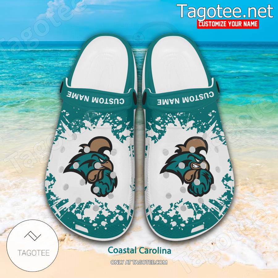 Coastal Carolina Logo Custom Crocs Clogs - BiShop a