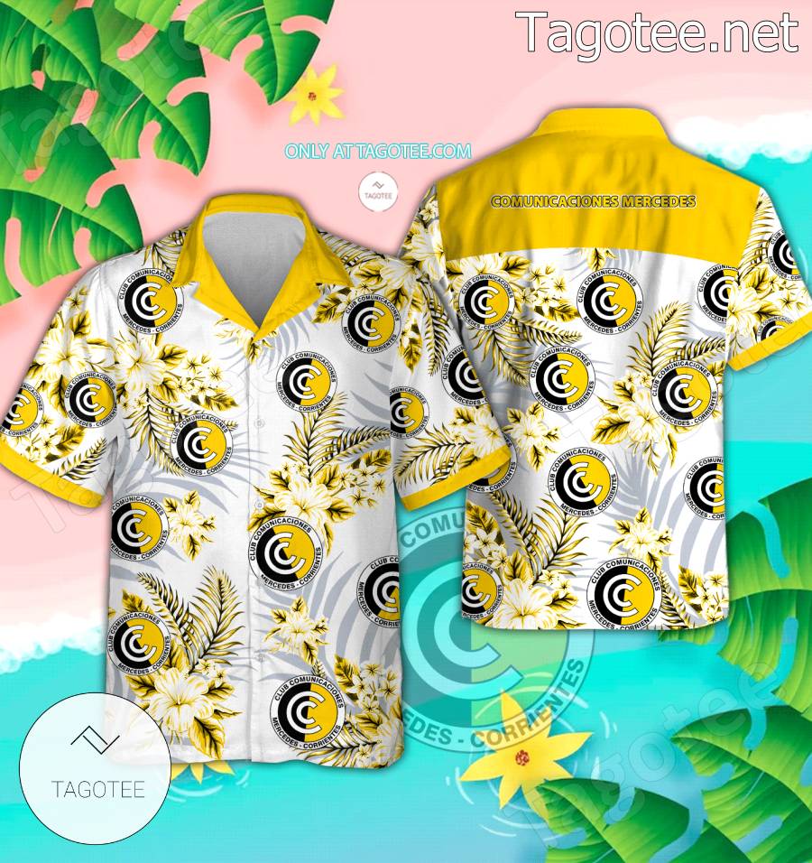 Comunicaciones Mercedes Logo Hawaiian Shirt And Shorts - EmonShop