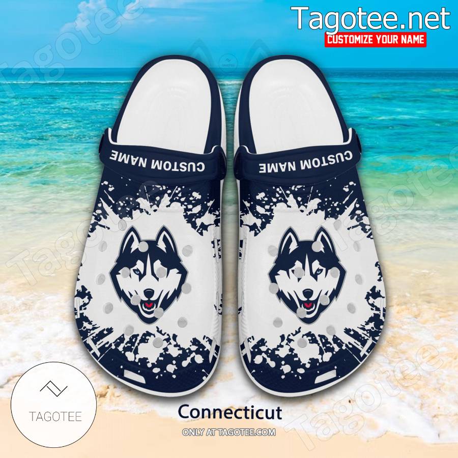 Connecticut Logo Custom Crocs Clogs - BiShop a