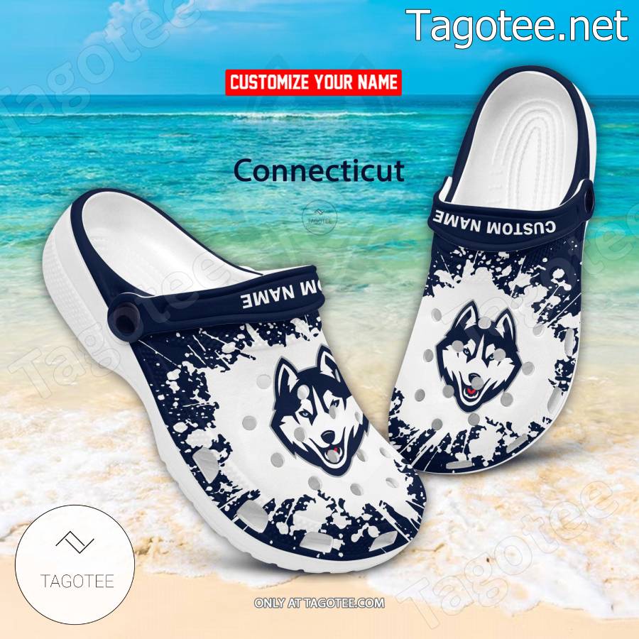 Connecticut Logo Custom Crocs Clogs - BiShop