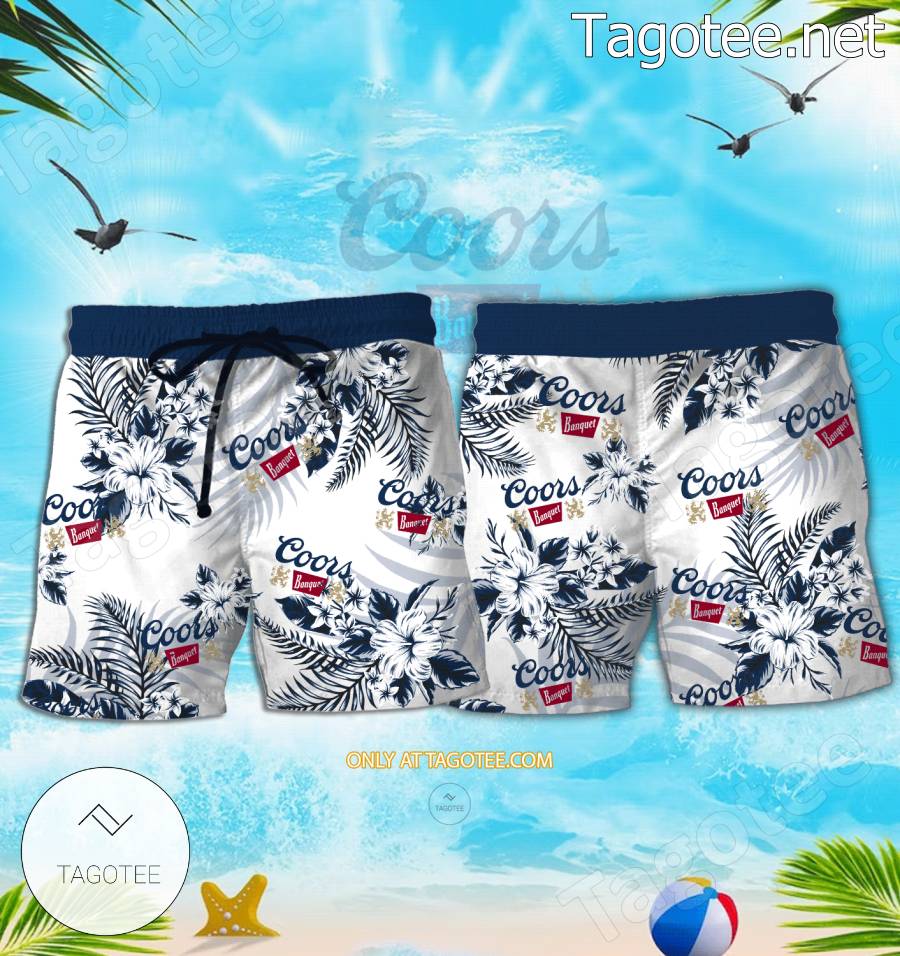 Coors Banquet Logo Hawaiian Shirt And Shorts - EmonShop a