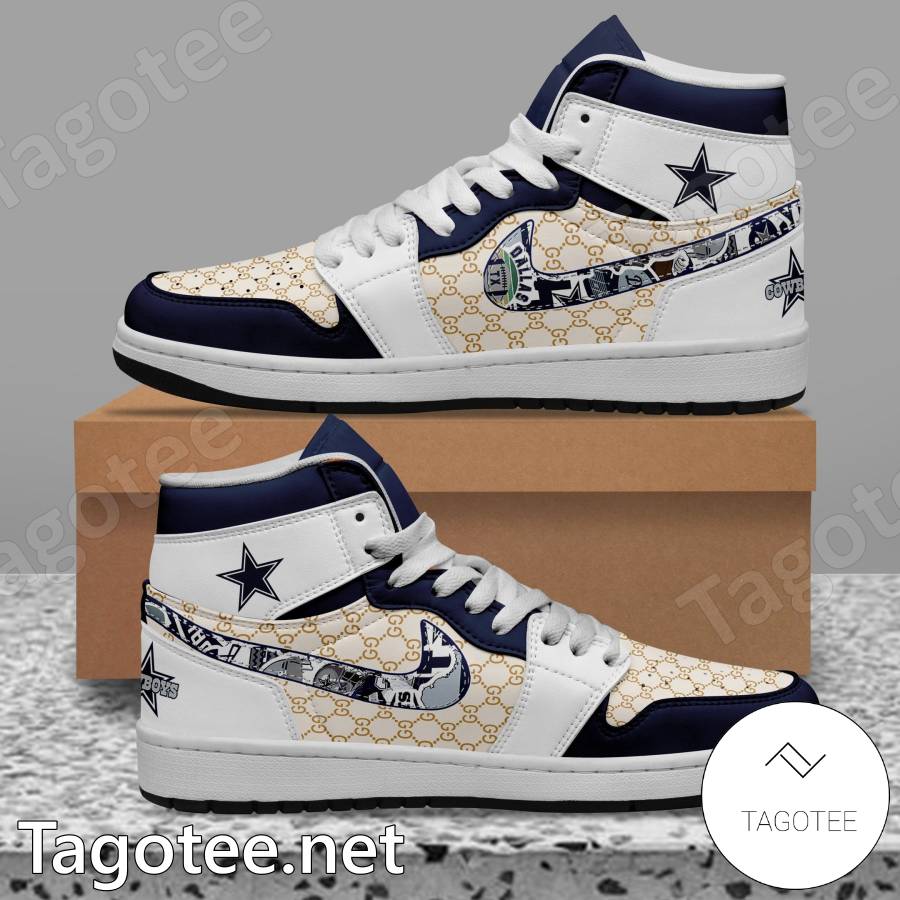 Dallas Cowboys Gucci Air Jordan High Top Shoes