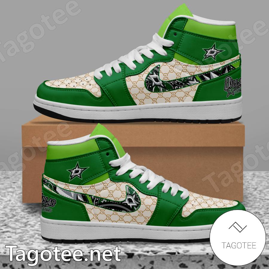 Dallas Stars Gucci Air Jordan High Top Shoes a