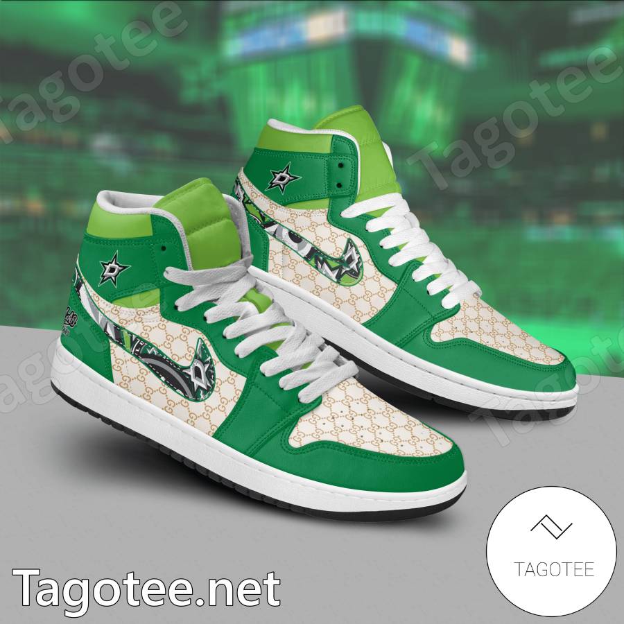 Dallas Stars Gucci Air Jordan High Top Shoes