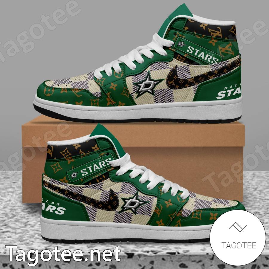 Dallas Stars Louis Vuitton Air Jordan High Top Shoes a