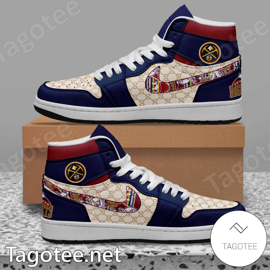 Denver Nuggets Gucci Air Jordan High Top Shoes