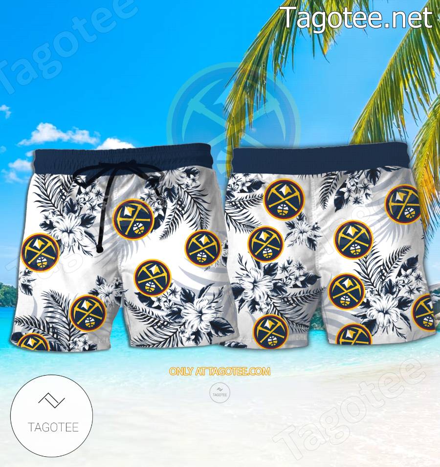 Denver Nuggets Logo Hawaiian Shirt And Shorts - EmonShop a