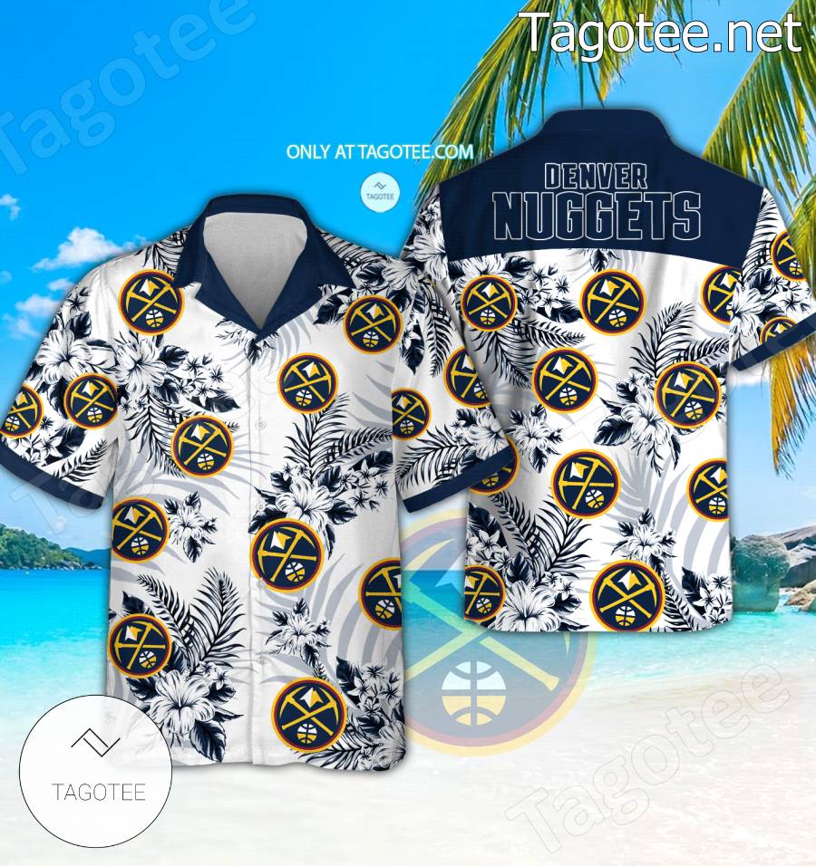 Denver Nuggets Logo Hawaiian Shirt And Shorts - EmonShop