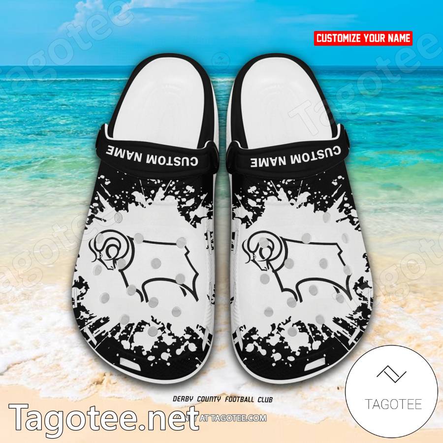 Derby County Custom Crocs Clogs - BiShop a