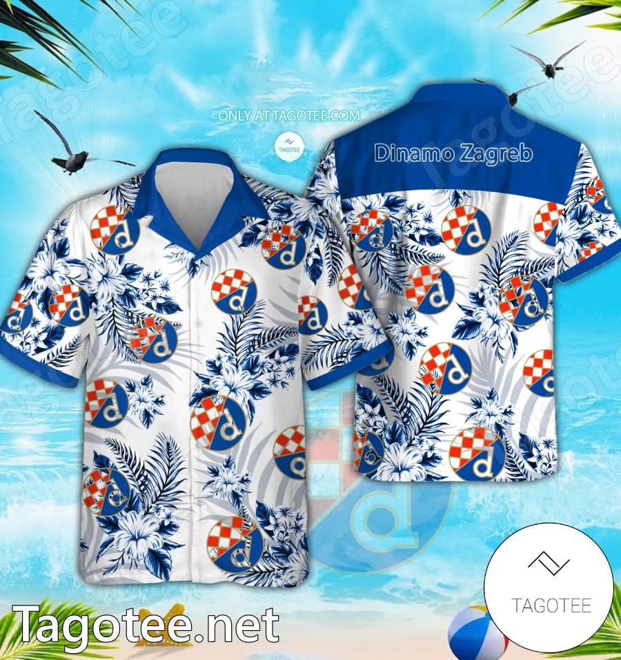 Dinamo Zagreb Logo Hawaiian Shirt And Shorts - BiShop