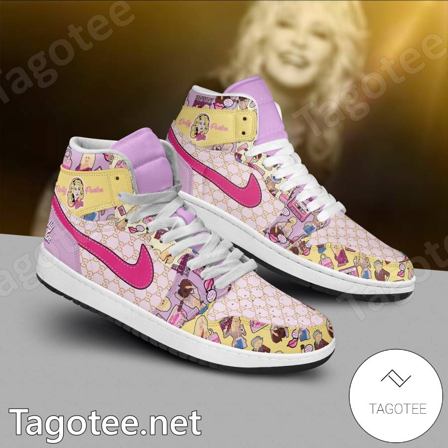 Dolly Parton Gucci Air Jordan High Top Shoes a