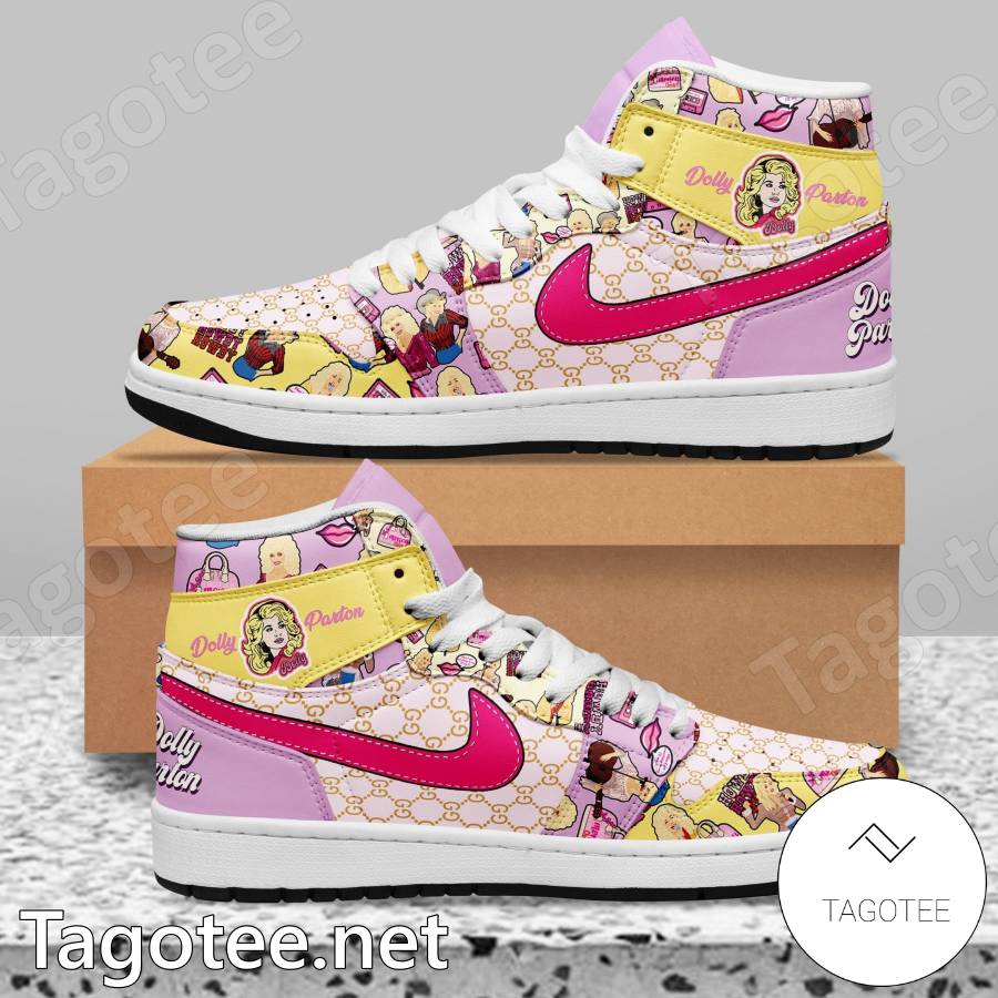 Dolly Parton Gucci Air Jordan High Top Shoes