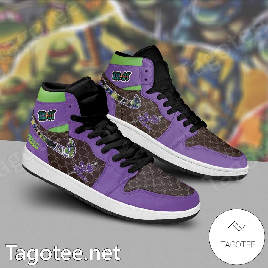 Donatello Teenage Mutant Ninja Turtles Gucci Air Jordan High Top Shoes