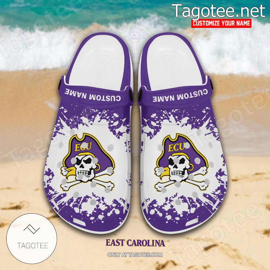 East Carolina Logo Custom Crocs Clogs - BiShop a