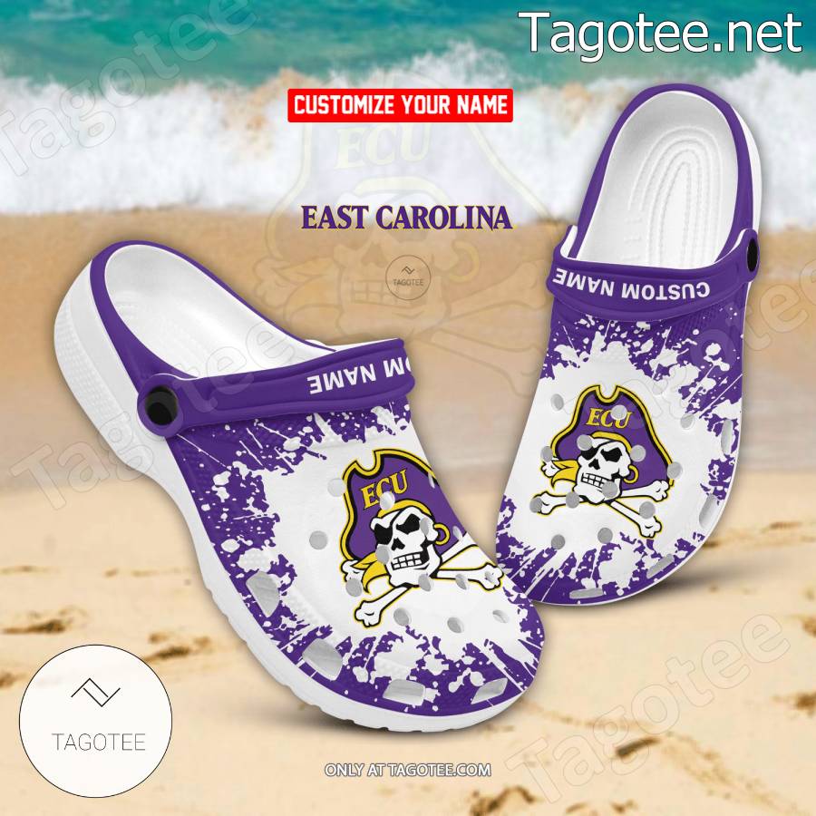 East Carolina Logo Custom Crocs Clogs - BiShop