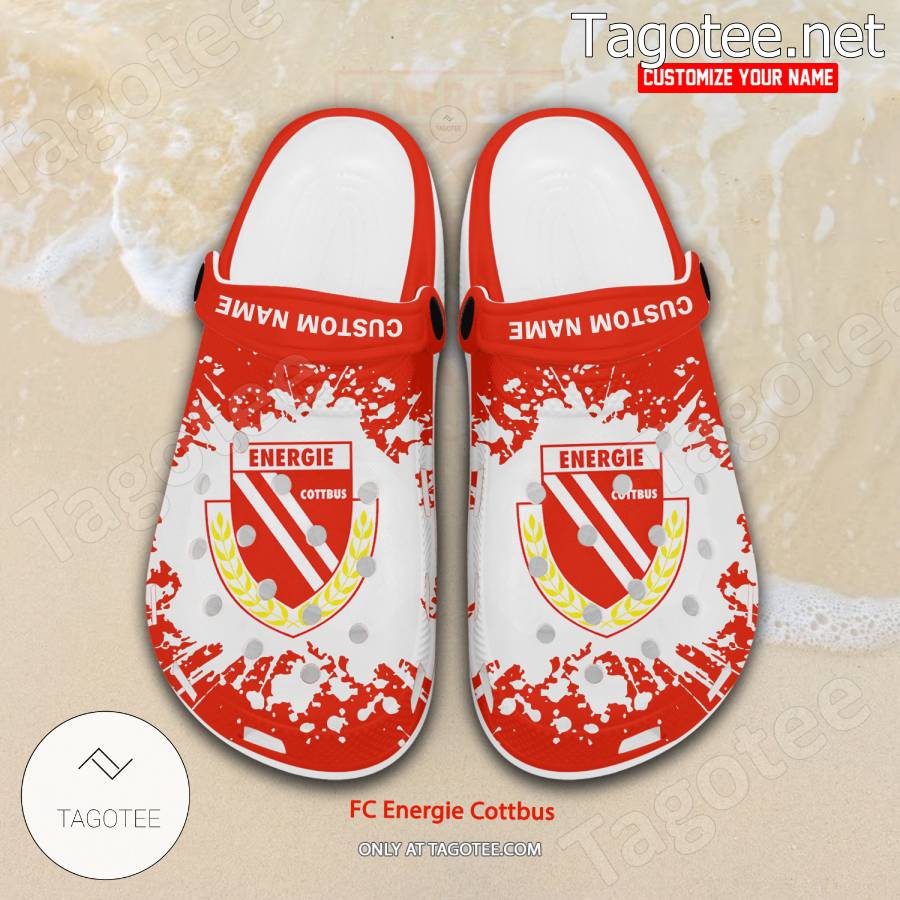 FC Energie Cottbus Custom Crocs Clogs - BiShop a