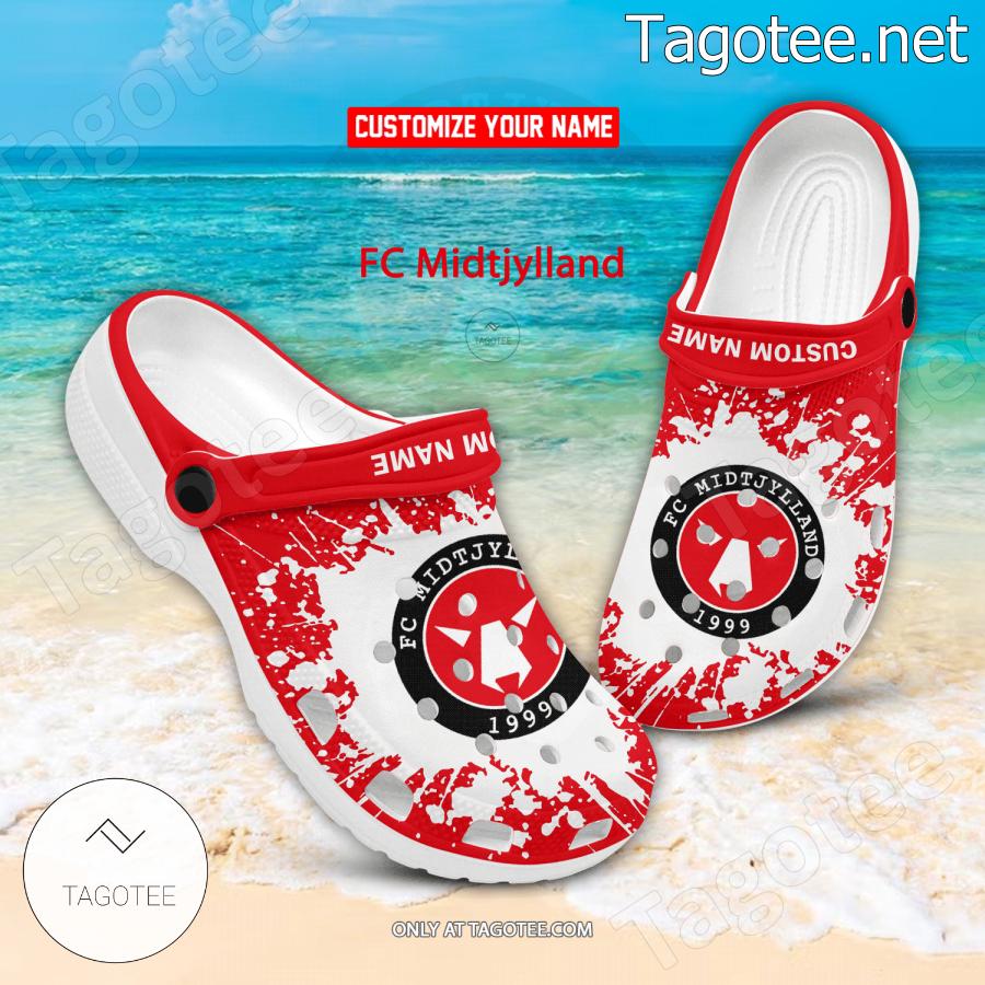 FC Midtjylland Logo Custom Crocs Clogs - BiShop