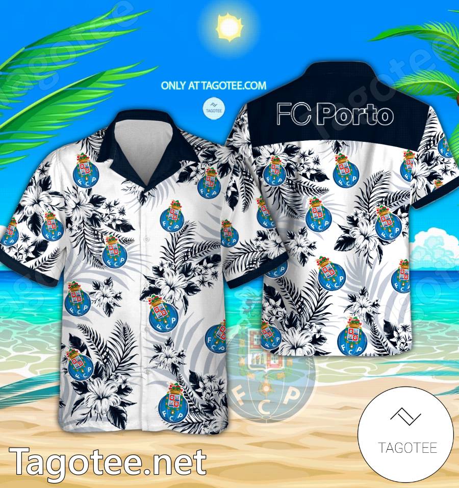 FC Porto Logo Hawaiian Shirt And Shorts - BiShop