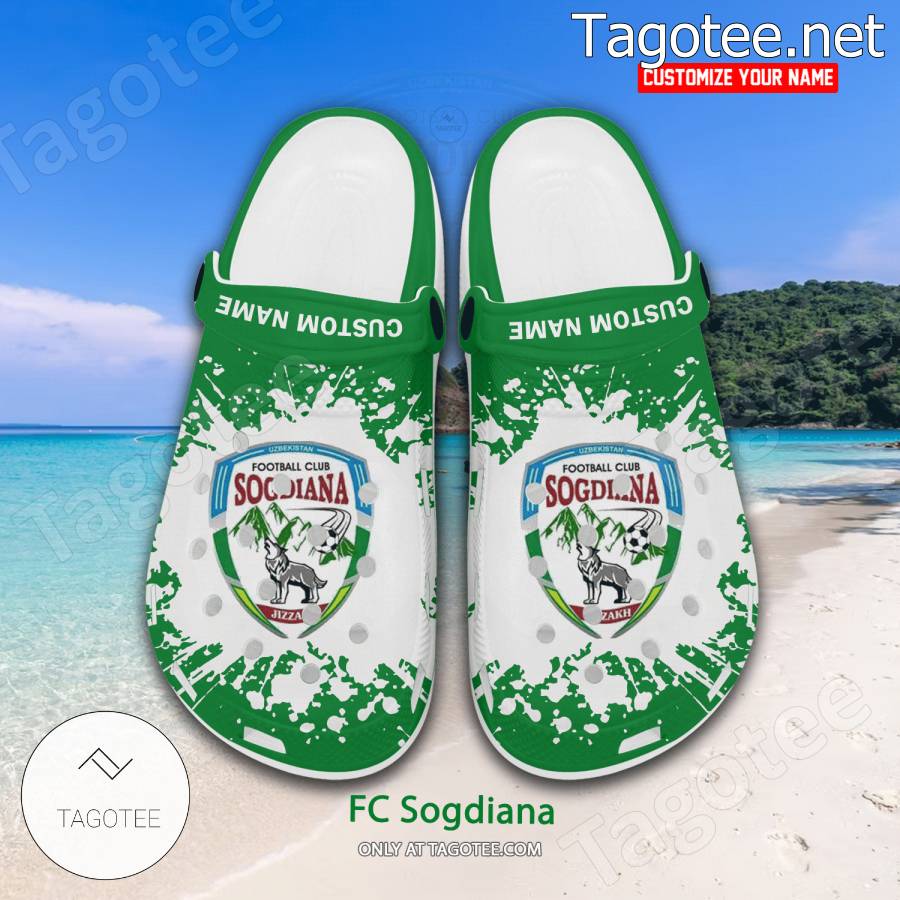 FC Sogdiana Logo Custom Crocs Clogs - BiShop a