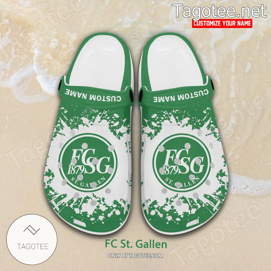 FC St. Gallen Custom Crocs Clogs - BiShop a