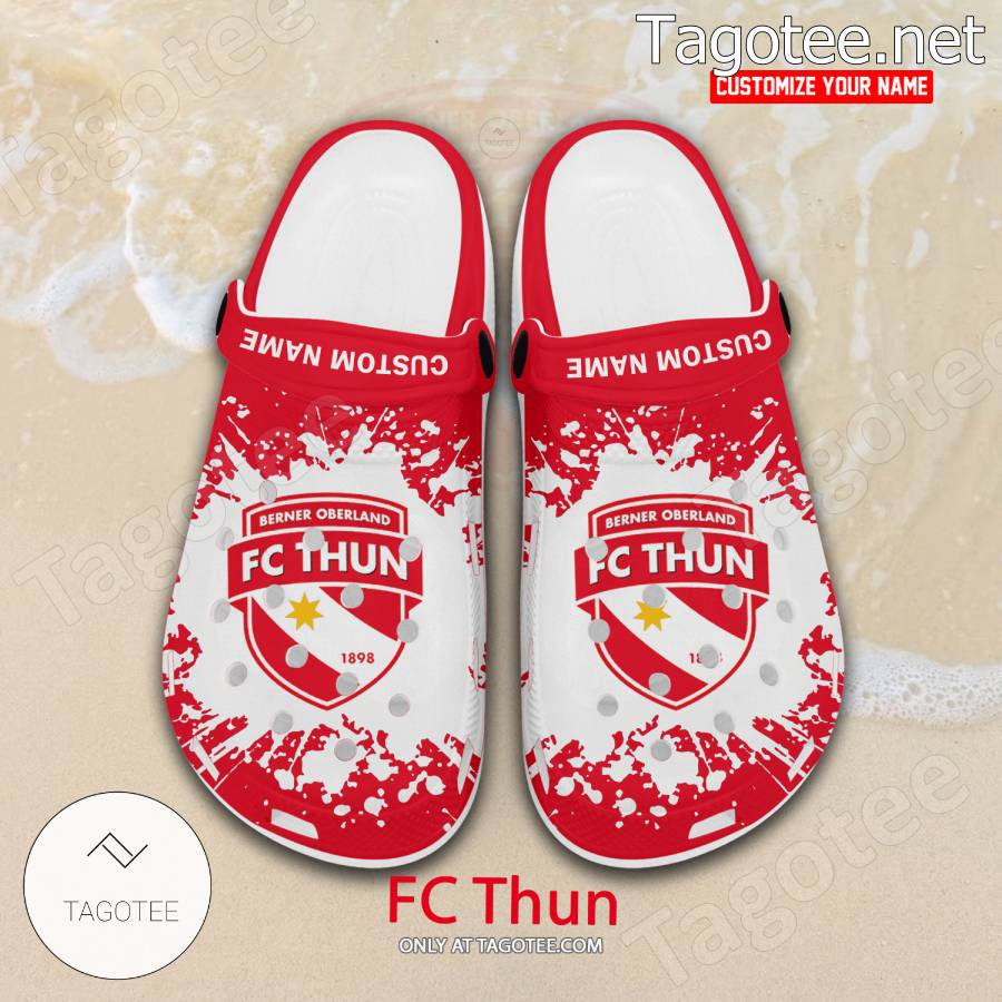 FC Thun Custom Crocs Clogs - BiShop a