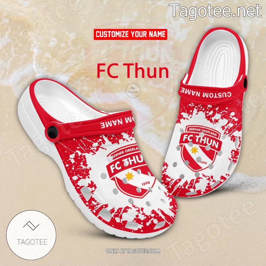 FC Thun Custom Crocs Clogs - BiShop