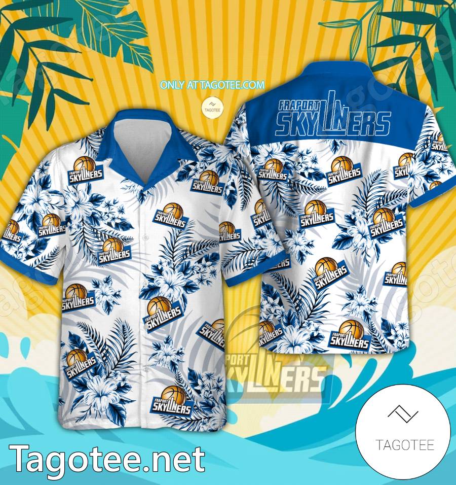 Fraport Skyliners Logo Hawaiian Shirt And Shorts - EmonShop