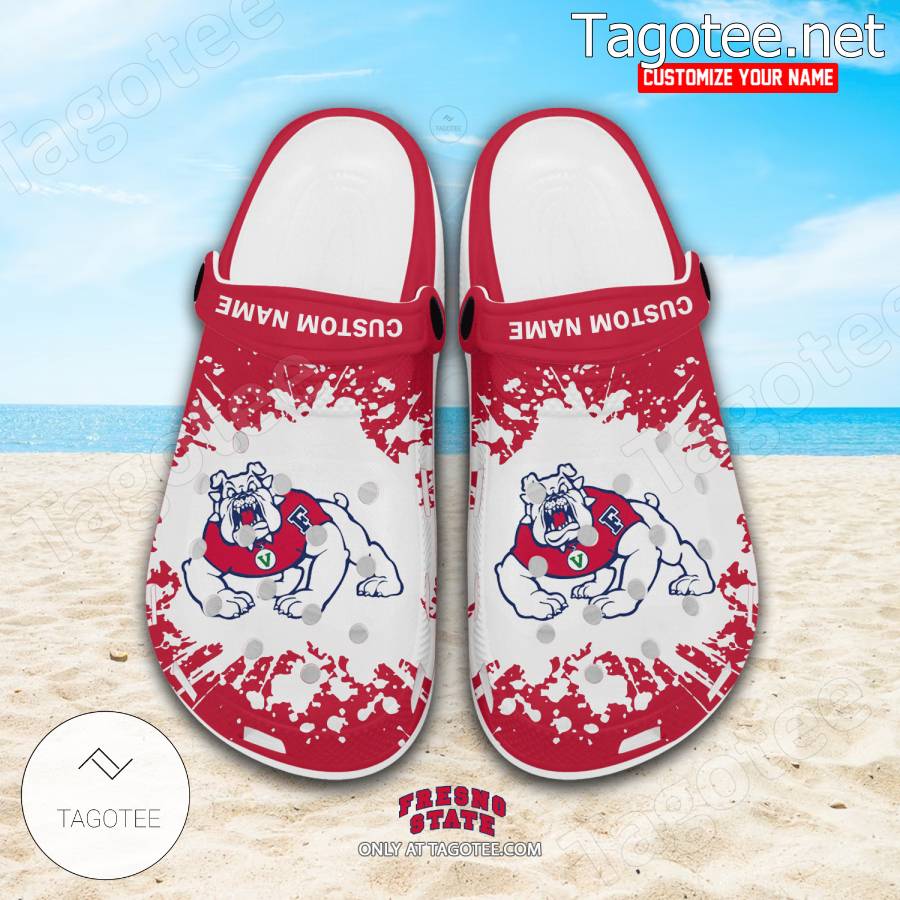 Fresno State Logo Custom Crocs Clogs - BiShop a